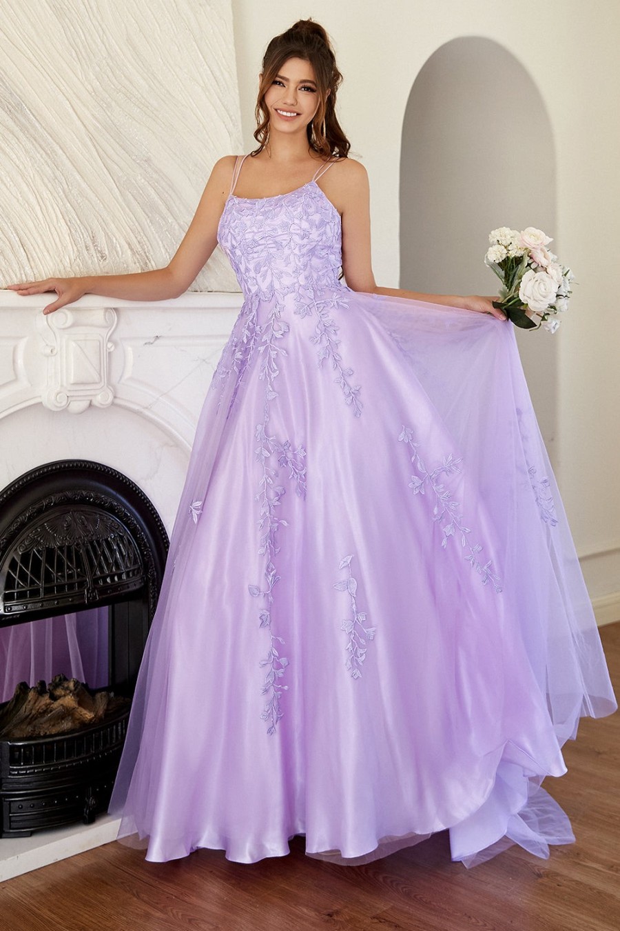 Festa ZAPAKA | Elegante Vestido De Baile De Lavanda A-Line