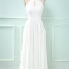 Festa ZAPAKA | Halter Keyhole Lace Chiffon Bridesmaid Dress