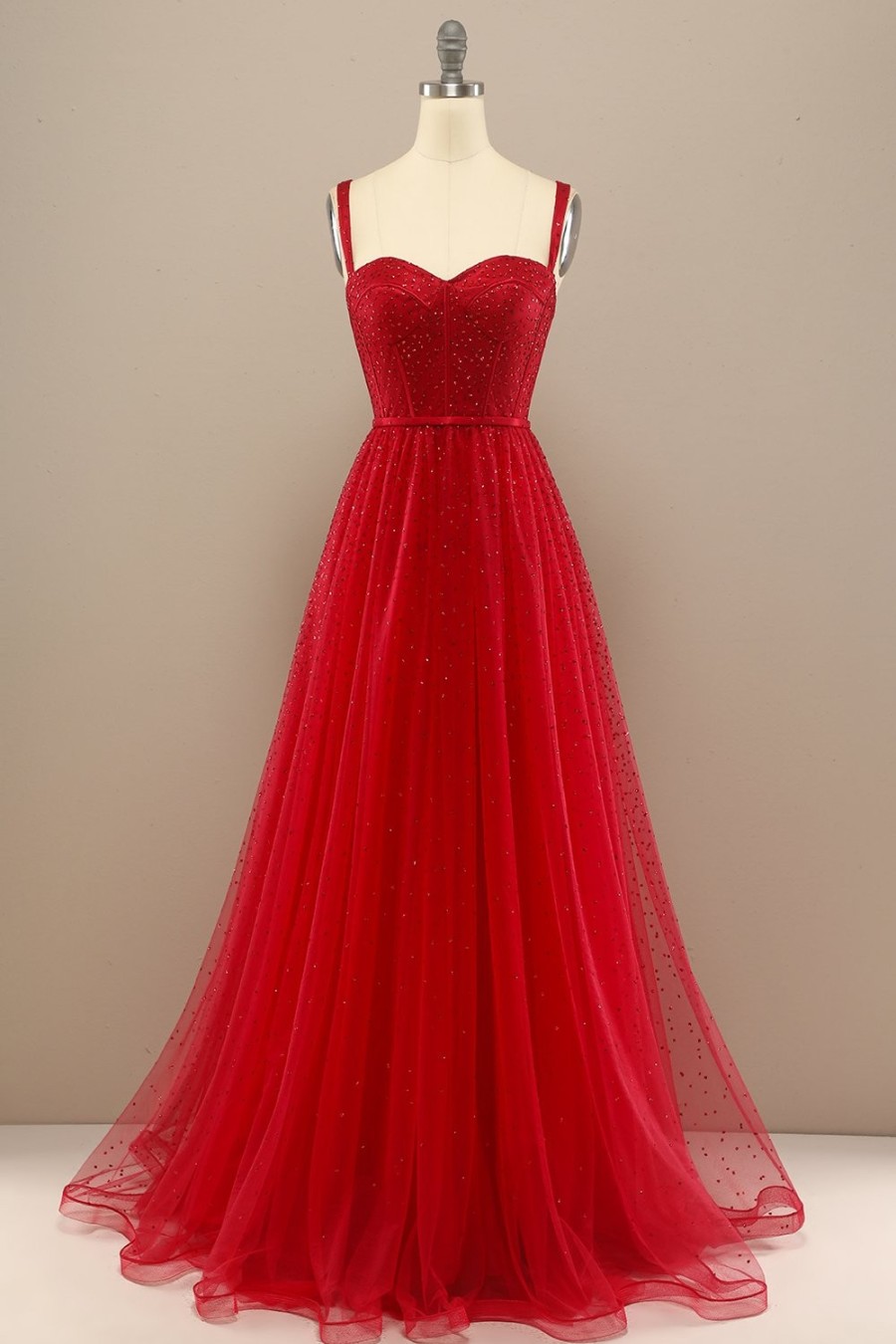 Festa ZAPAKA | Bela Querida Vermelho Baile Vestido Com Beading