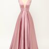 Festa ZAPAKA | Blush Satin Longo Vestido De Baile