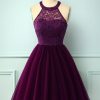 Festa ZAPAKA | Vestido De Renda Roxo Cabresto