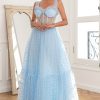 Festa ZAPAKA | Sky Blue Polka Dots Tulle Prom Dress