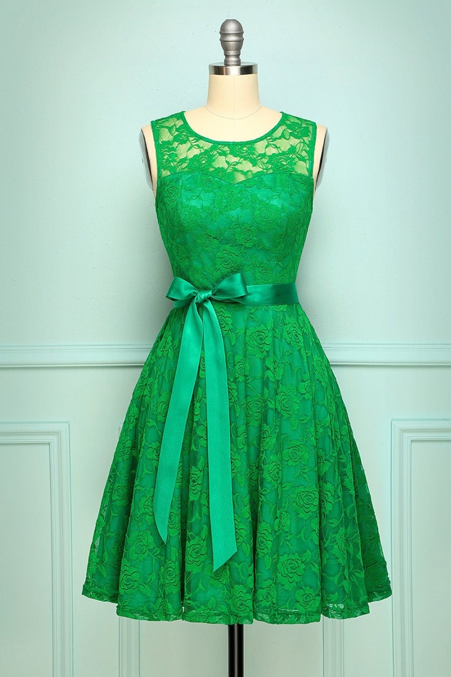 Festa ZAPAKA | Vestido De Renda Verde