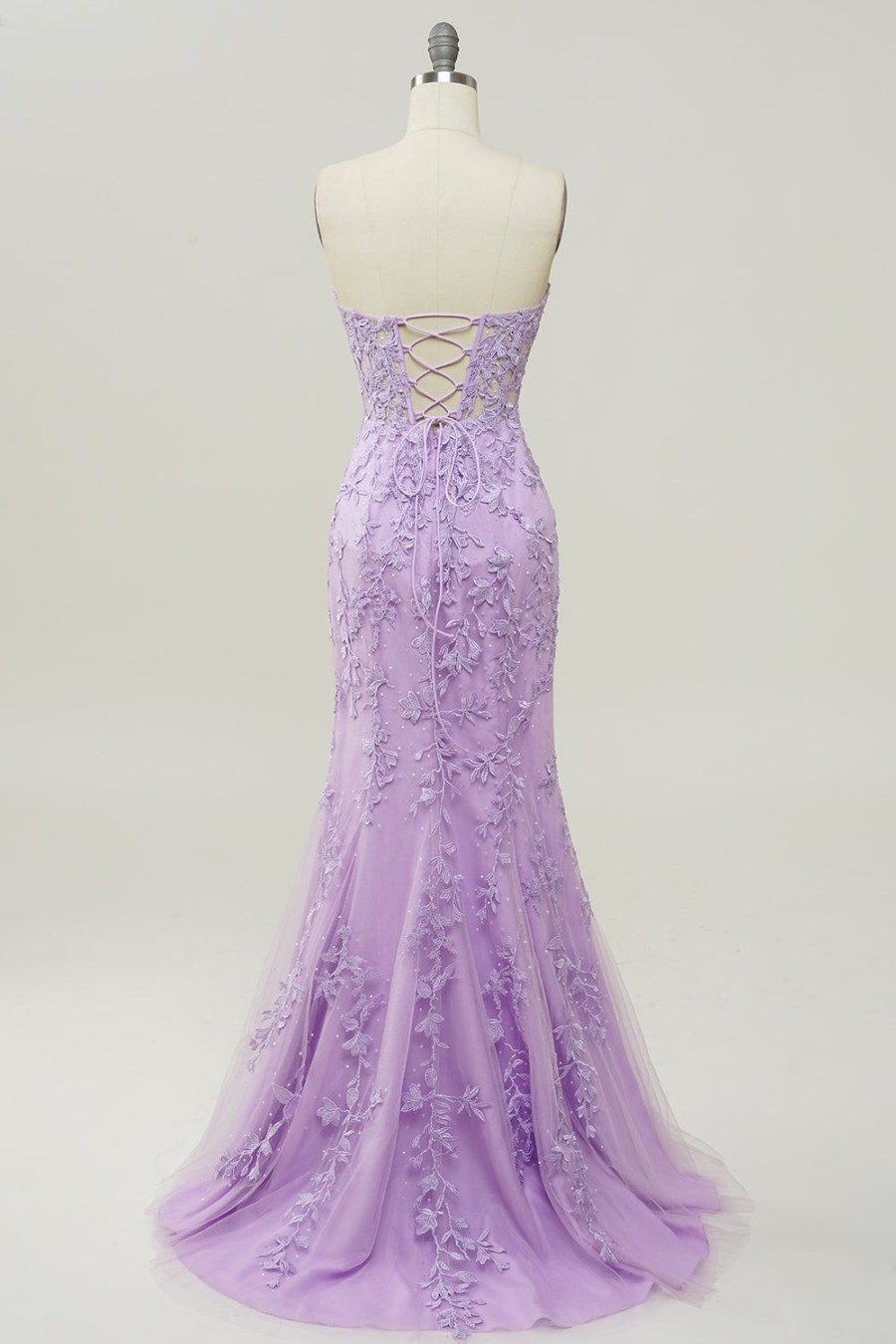 Festa ZAPAKA | Vestido De Baile Com Apliques Sereia Roxo