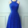 Festa ZAPAKA | Azul Royal Halter Lace Midi
