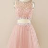 Festa ZAPAKA | Blush Beading Short Homecoming Dress